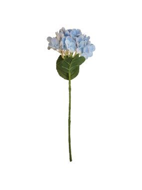 Soft Blue Artificial Hydrangea Stem Silk Flower Light Faux Floral Wedding Decor